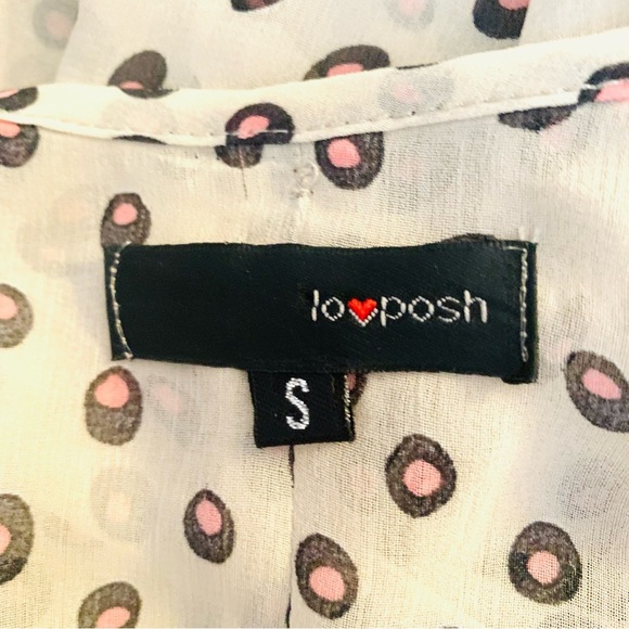 LOVPOSH Blush Sheer Blouse Tank Top - Picture 4 of 4
